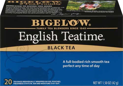 bigelow english teatime black tea box