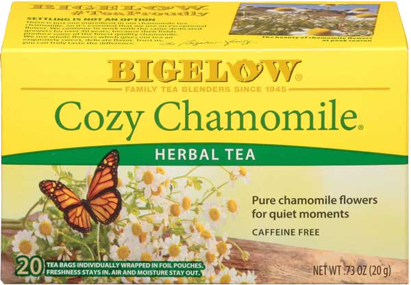 Bigelow Cozy Chamomile Tea, Herbal Tea Box