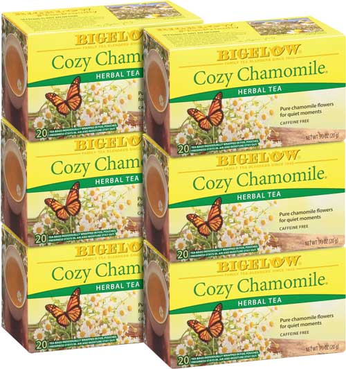 Bigelow Cozy Chamomile Tea, Herbal Tea by the case