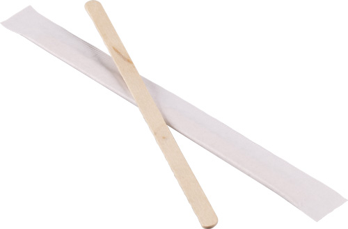 individually wrapped wooden stir stick
