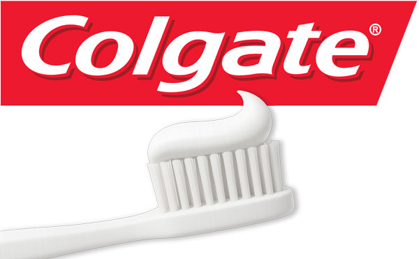 Colgate Toothpaste and brush with logo