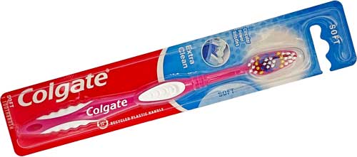 colgate boxed soft bristle toothbrush front