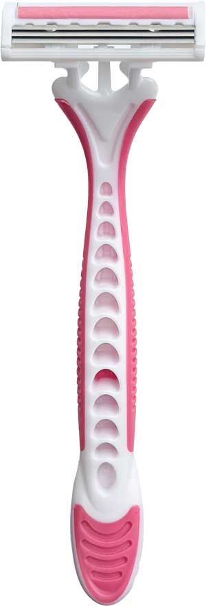 5091054women’s triple-blade disposable razor front