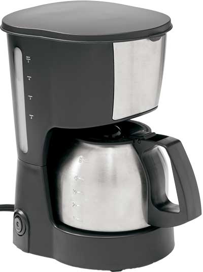 café valet 4-cup coffee maker with stainless-steel carafe