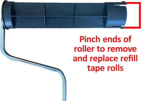 Reach-n-Roll Lint Roller Refill Tape Instructions