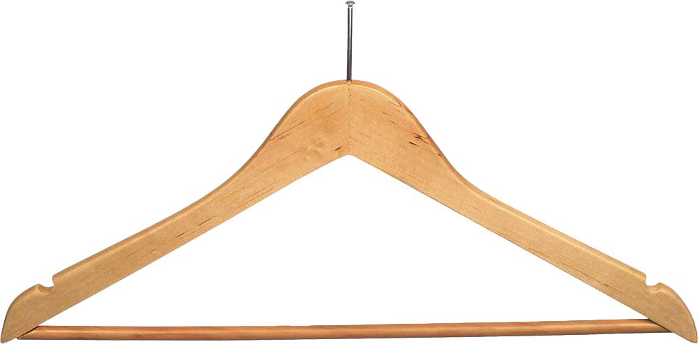 hanger men's flat natural ball top chrome