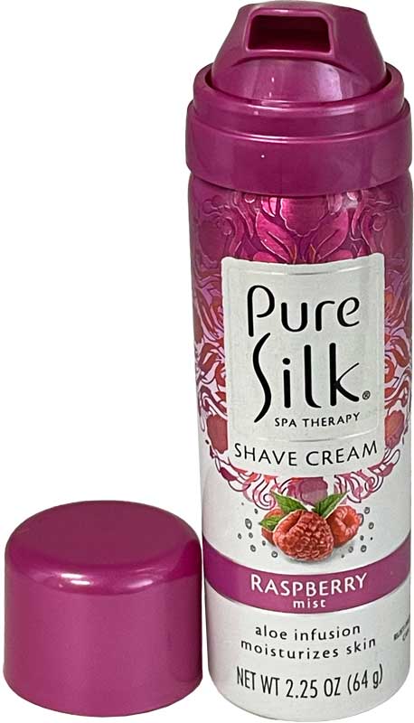 Pure Silk Shaving Cream front of container