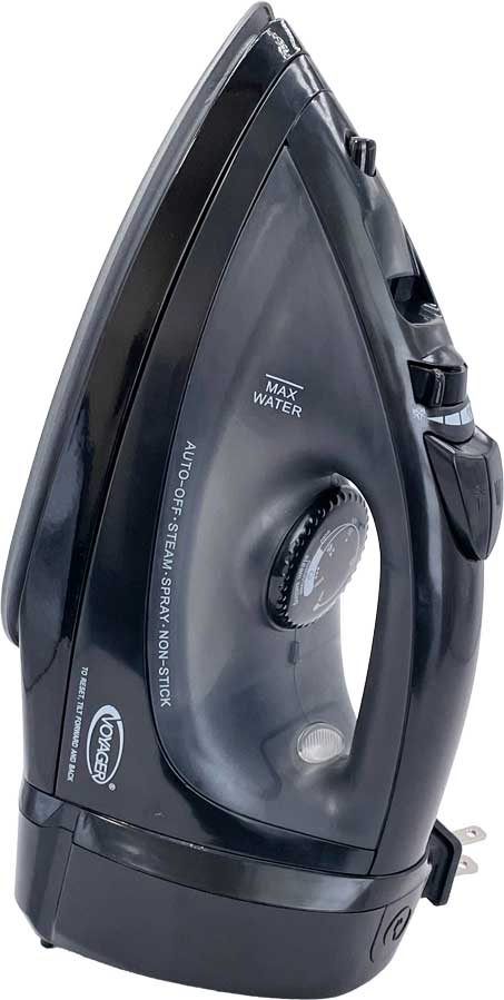 voyager clothes iron black left angle