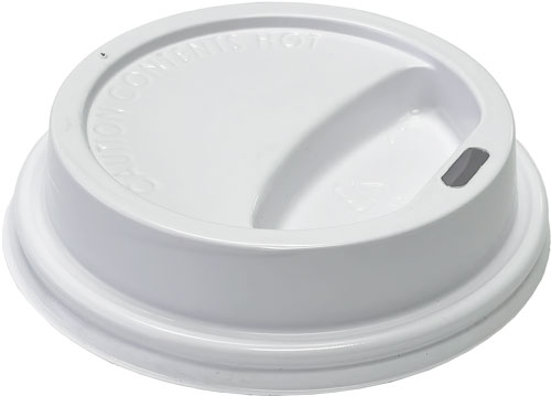 white coffee cup lid angle