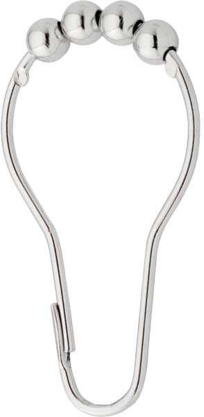 Squeeze Latch Roller-ball Shower Curtain Hook