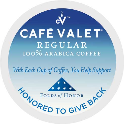 Cafe Valet Fold of Honor Reg Coffee Pod Lid