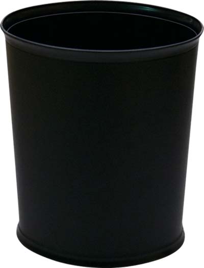 Glamour Line Leatherette 13 qt. Oval Wastebasket