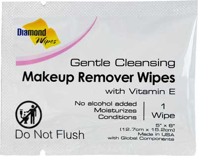 makeup remover wipes front of package