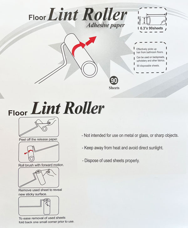Reach-N-Roll Dust and Lint Roller instructions