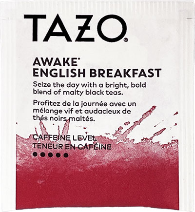 Tazo Awake English Breakfast Tea front of tea bag