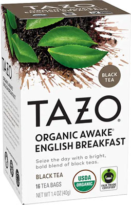 tazo awake english breakfast tea box of 16 tea bags