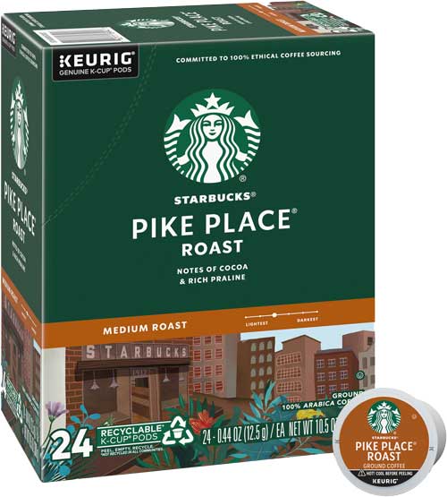 Starbucks Pike Place K Cup box
