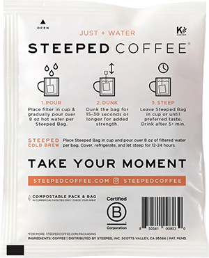 Steeped Coffee Eventide Decaf Back