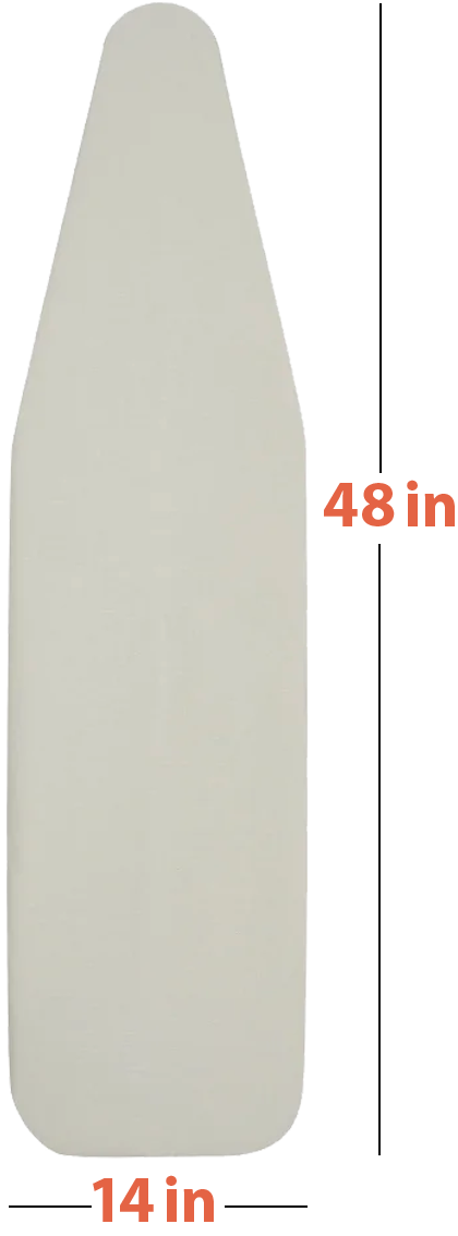 Wardrobe Ironing Board Cover and Pad 48x14 Khaki Size