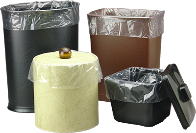 Clear Plastic Trash bags for 7 to 13 Qt. Wastebaskets
