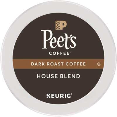 Peet’s Coffee Dark Roast House Blend K-Cup Lid