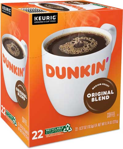 dunkin donuts original blend coffee k-cup box