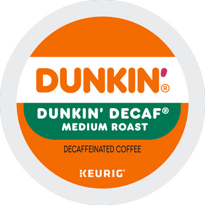 Dunkin Donuts Decaf Coffee K-Cup Lid