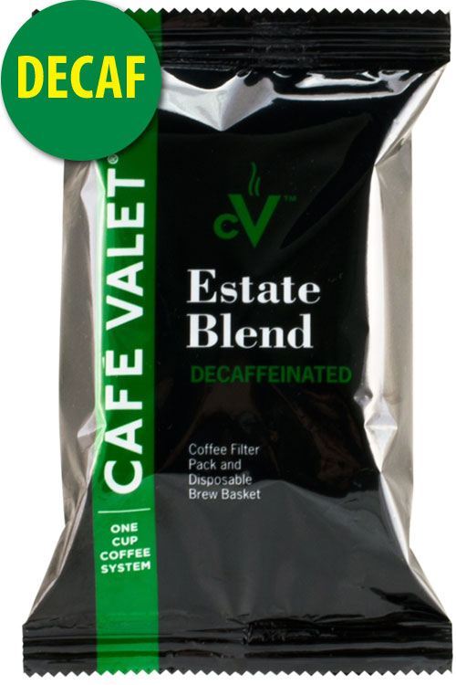 cafe valet cv1 estate blend decaf coffee - 265/cs