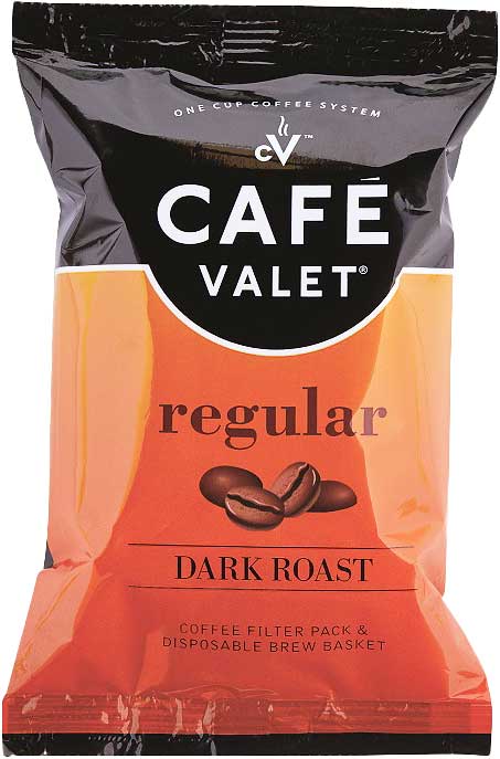 cafe valet regular dark roast coffee packet