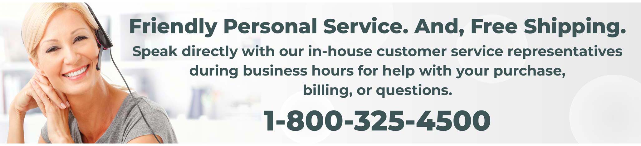 Call our customer service reps