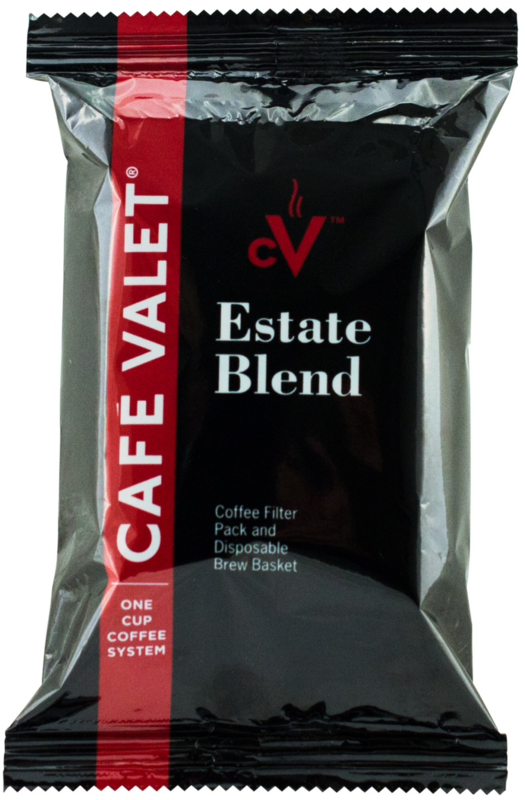 cafe valet cv1 estate blend regular coffee - 265/cs